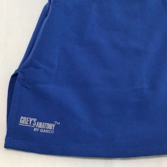 Grey’s Anatomy Uniform Top Royal Blue 3 Pocket V-Neck Laced New Size 3XL - Picture 9 of 13